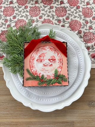 Red Work Plate Mini Gallery Art