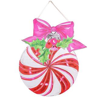 Beck’s Vintage Candy Cane Ball Door Hanger
