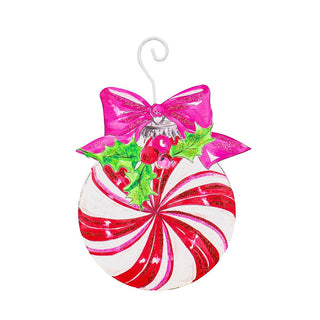 Beck’s Vintage Candy Cane Ball Ornament