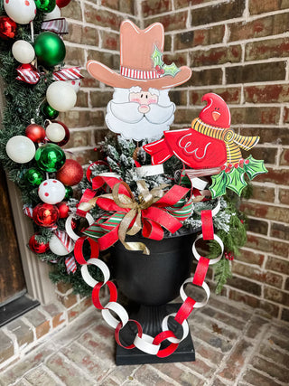Cowboy Santa Head