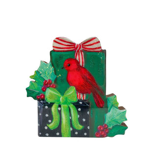 Elegant Red Bird with Gifts