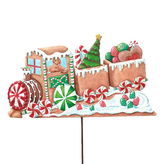 Snowy Gingerbread Train