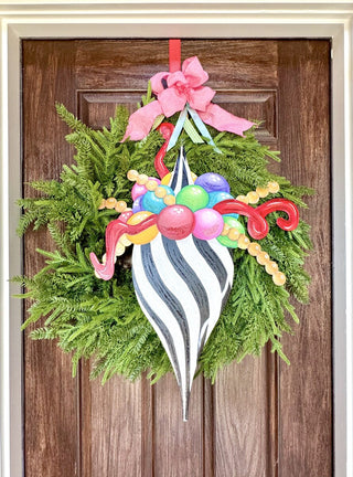 Merry & Bright Elegant Swirl Finial