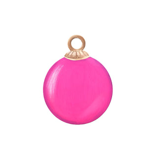 Round Tree Ornament Magnet, Hot Pink