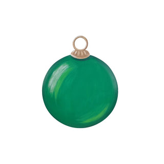 Round Tree Ornament Magnet, Dark Green