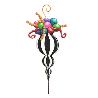 Merry & Bright Finial Ornament Stake