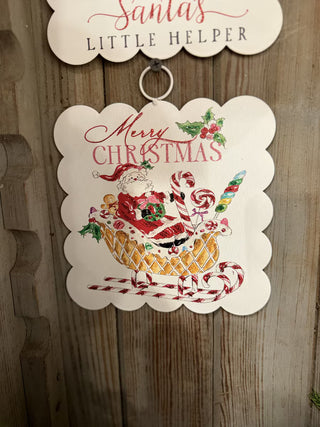 Mini Beck’s Scallop Santa & Sleigh