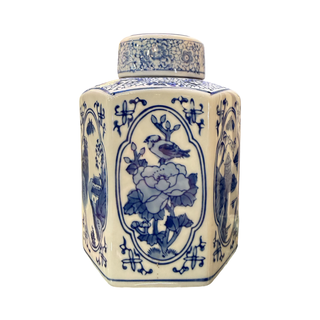 Blue and White Canton Vase