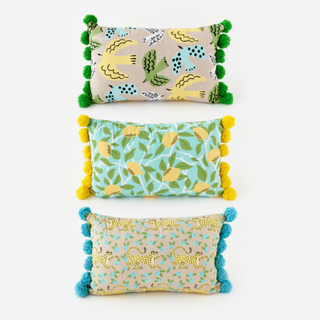 Aqua Accent Summer Pillow