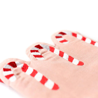 Reversible Candy Cane Scallop Stocking