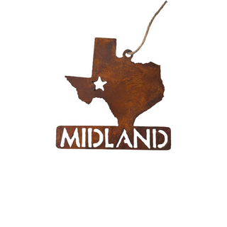 Rustic Midland Texas Ornament