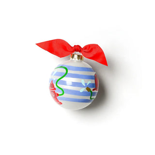 Firetruck Glass Ornament