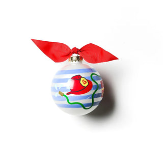 Firetruck Glass Ornament