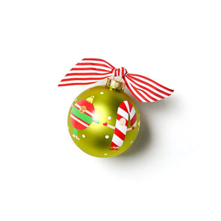 Holiday Play Glass Ornament