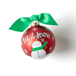 Snowman Let it Snow Ornament