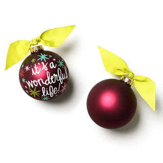 It's A Wonderful Life Stars Glass Ornament