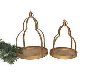 Gold Metal Display Lanterns