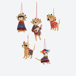 Mexican Chihuahua Wool Ornament