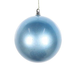 Steel Blue Candy Apple Ornament, 6"