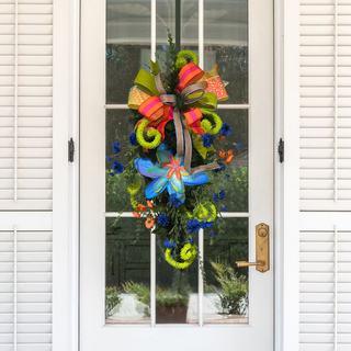 Citrus Spritz Teardrop- Blue Flower