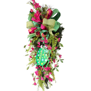 Timeless Bloom Teardrop- Green Bug