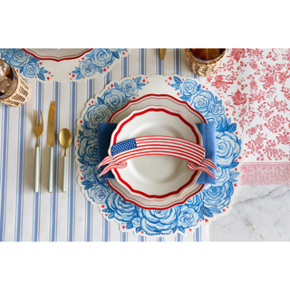 Die-cut American Floral Wreath Placemat
