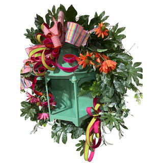 Greenery Wreath with Pagoda