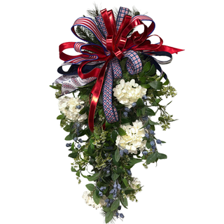 Patriotic Hydrangea Teardrop