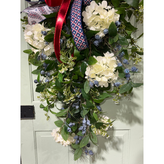 Patriotic Hydrangea Teardrop