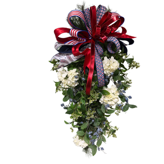 Patriotic Hydrangea Teardrop