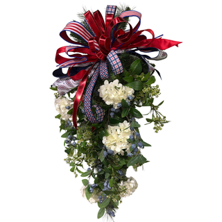 Patriotic Hydrangea Teardrop