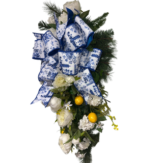 Blue & Yellow Lemon Teardrop