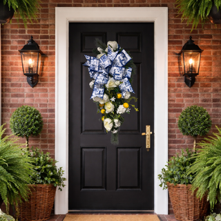 Blue & Yellow Lemon Teardrop