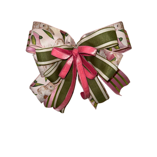 Garden Stripe Spring Bow