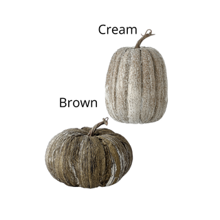 Vintage Rustic Pumpkins, 8"