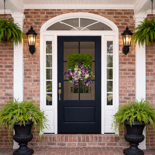 Timeless Bloom Wreath on Square Moss Base