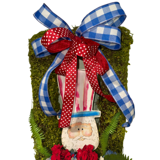 Uncle Sam Patriotic Moss Wreath