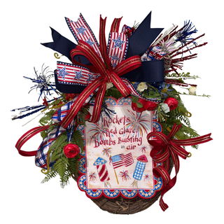 Patriotic Fireworks Wreath