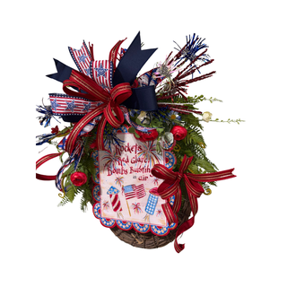 Patriotic Fireworks Wreath