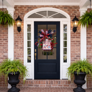 Patriotic Fireworks Wreath