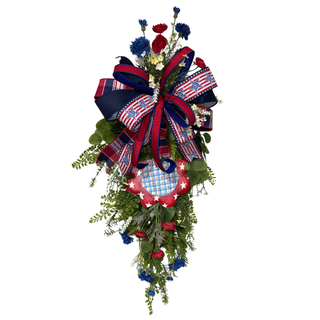 Patriotic Wildflower Teardrop