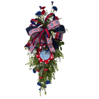 Patriotic Wildflower Teardrop