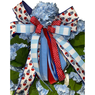 Patriotic Hydrangea Wreath