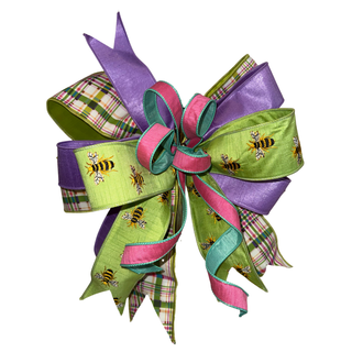 Whimsical Bee Garden Bow