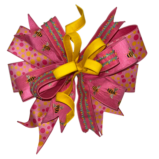 Pink Honeybee Bow