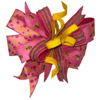 Pink Honeybee Bow