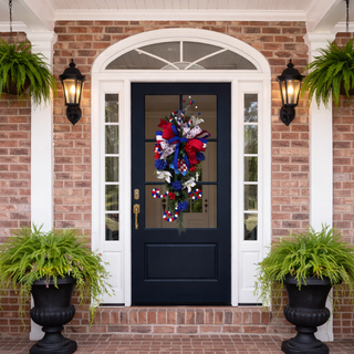 Land of the Free Patriotic Teardrop Decor