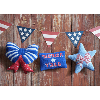 Star Hook Pillow with Bow