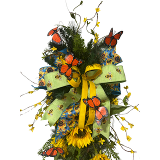 Sunflower & Butterfly Summer Teardrop