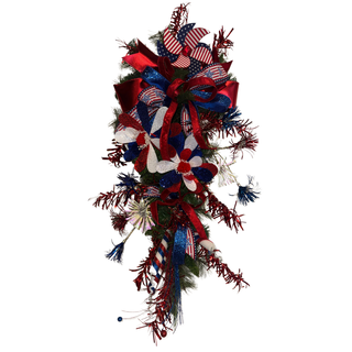 Stars & Sparkles Patriotic Teardrop
